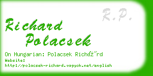 richard polacsek business card